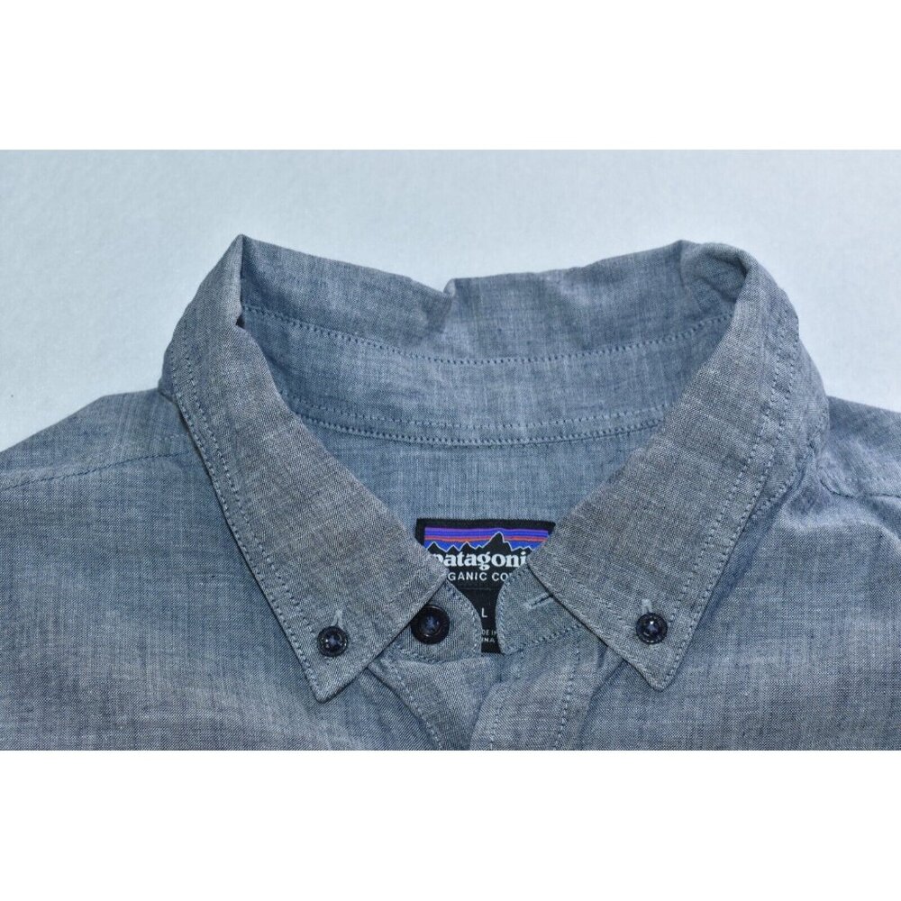 Patagonia Bluffside Men's Shirt Size L Organic Cotton Lightweight Short Sleeve - Picture 2 of 12